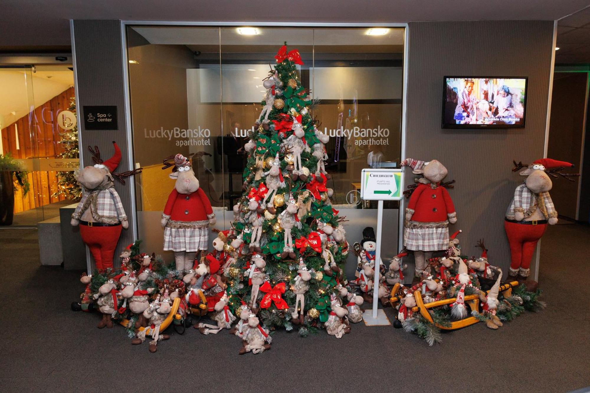럭키 반스코 아파트호텔 스파&릴렉스 외부 사진 Christmas tree at the airport