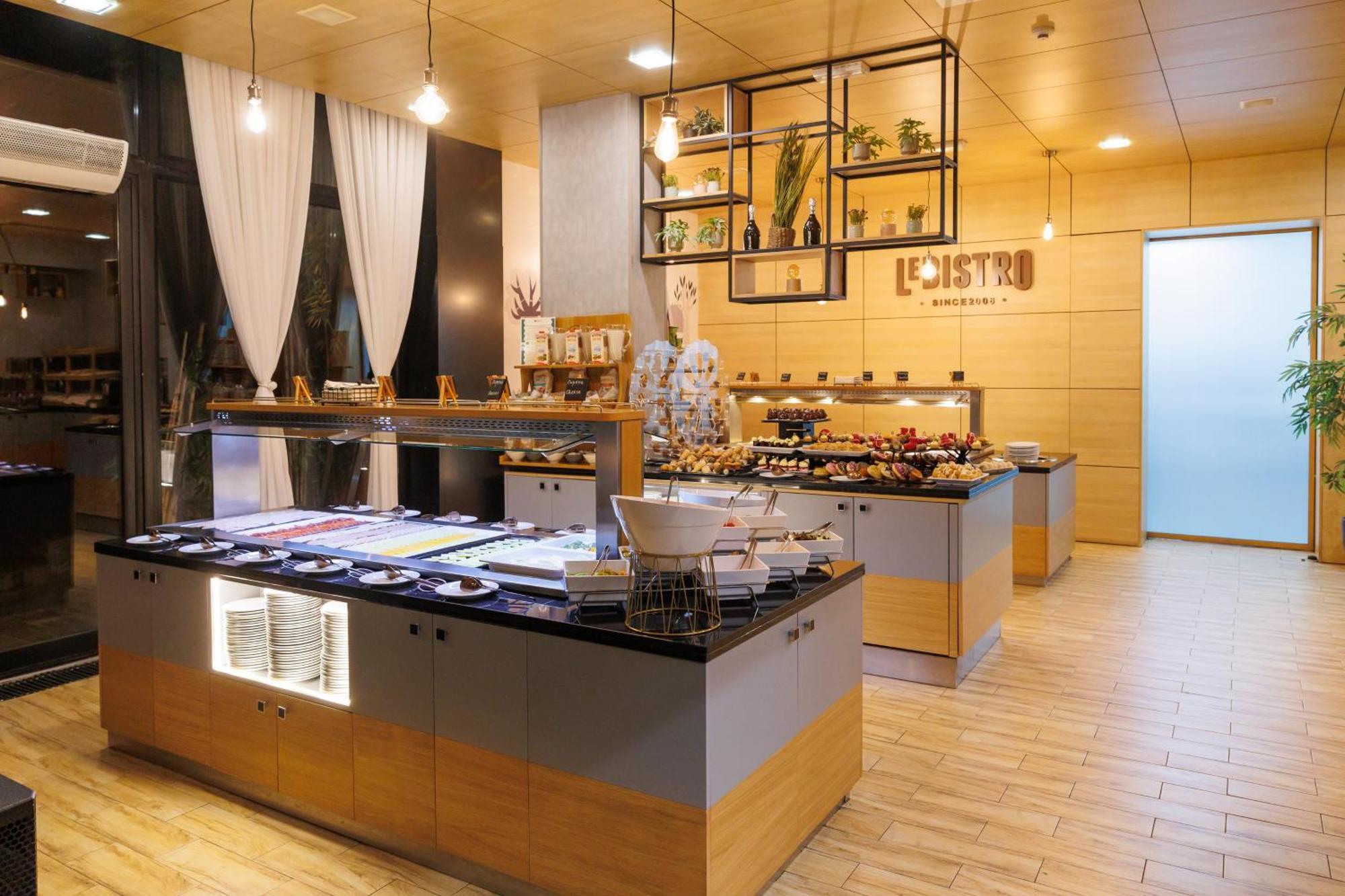 럭키 반스코 아파트호텔 스파&릴렉스 외부 사진 Restaurant