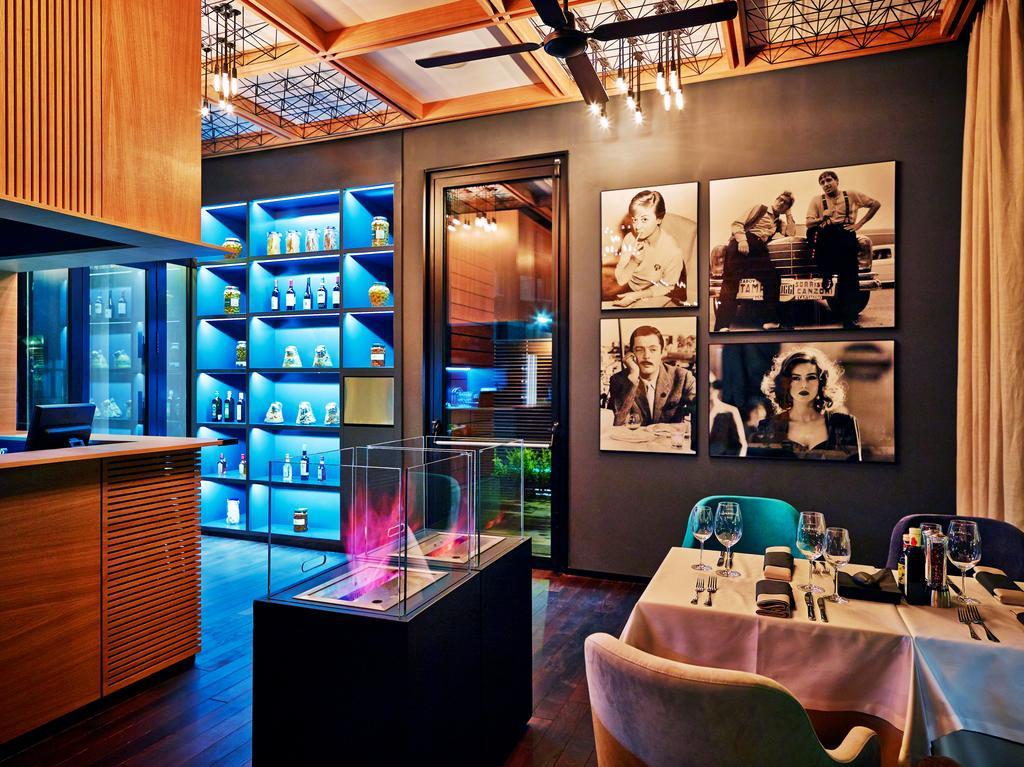 럭키 반스코 아파트호텔 스파&릴렉스 외부 사진 The interior of the restaurant